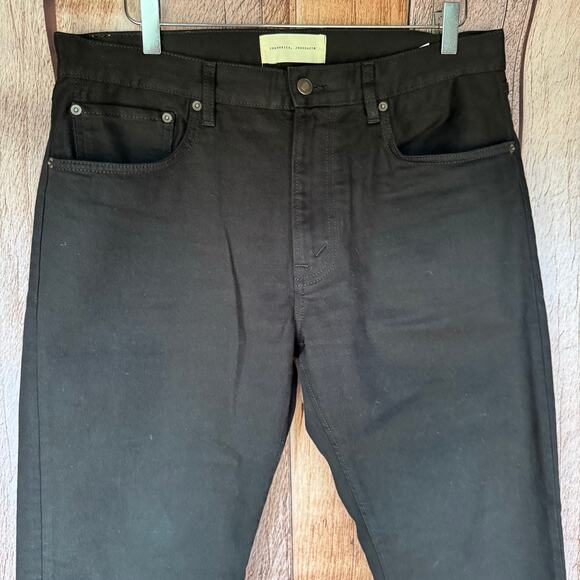 Jeanerica Jeans Tapered Rinse Stay Black 33 X 30 TM005 Organic Cotton Mid Rise - Picture 3 of 9